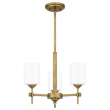 Quoizel Aria 3-Light Weathered Brass Pendant ARI2817WS